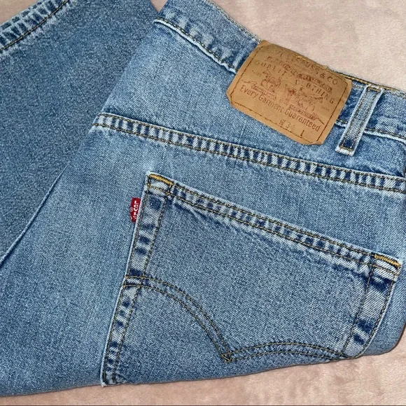 Y2K-10-1998-Vintage Levi’s boxy fit short size 34 - Picture 7 of 15